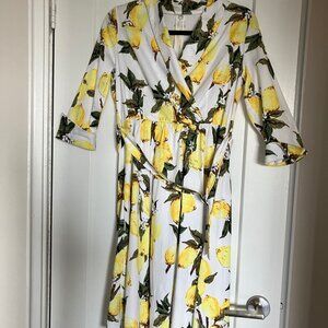 Retro Inspired Lemon Dress